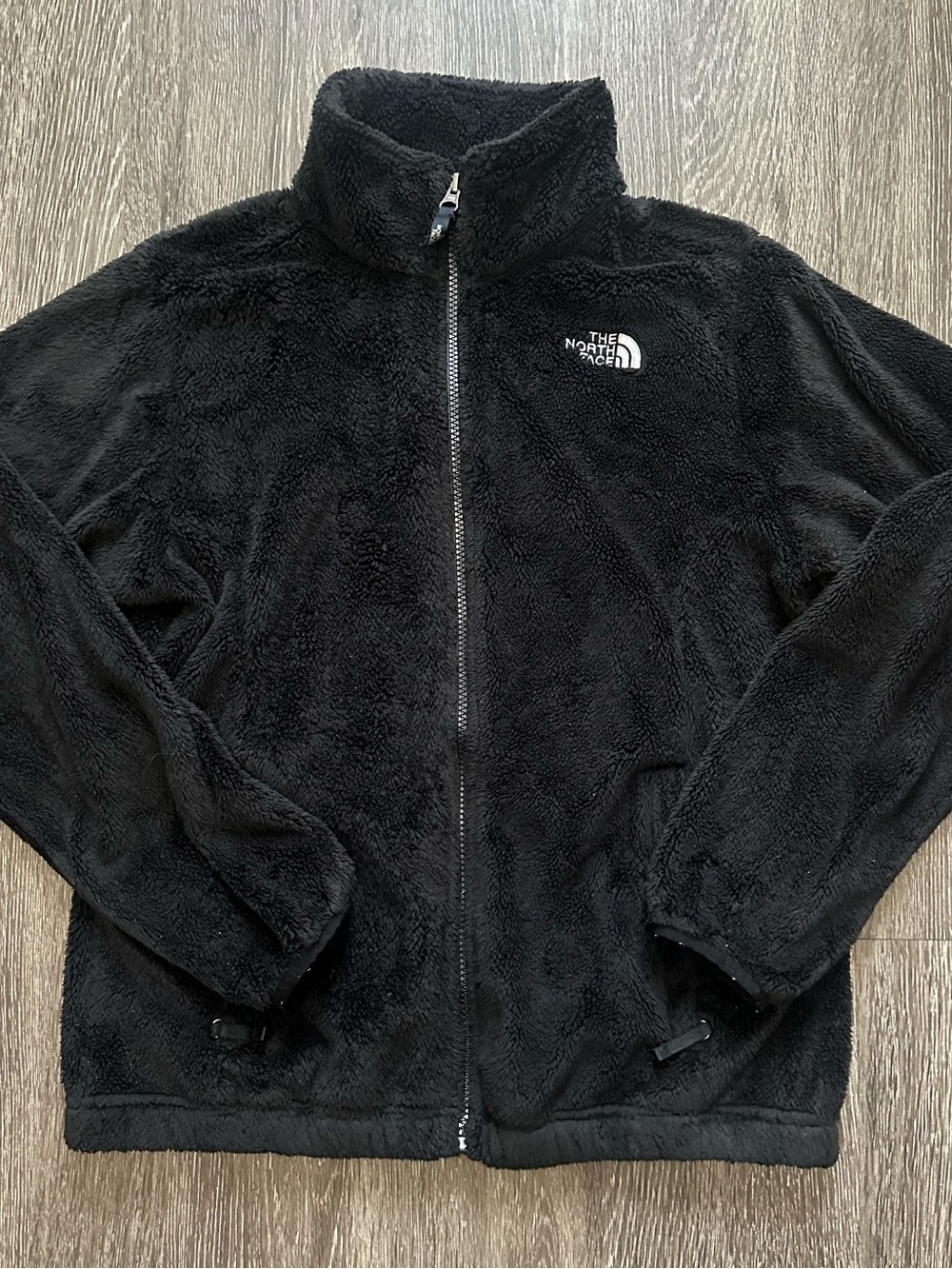 The North Face Girls XL/18 Fleece Jacket Black Full Zip